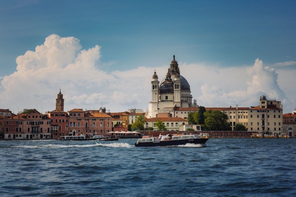 Santa Maria della Salute across the water in Dorsoduro, Venice